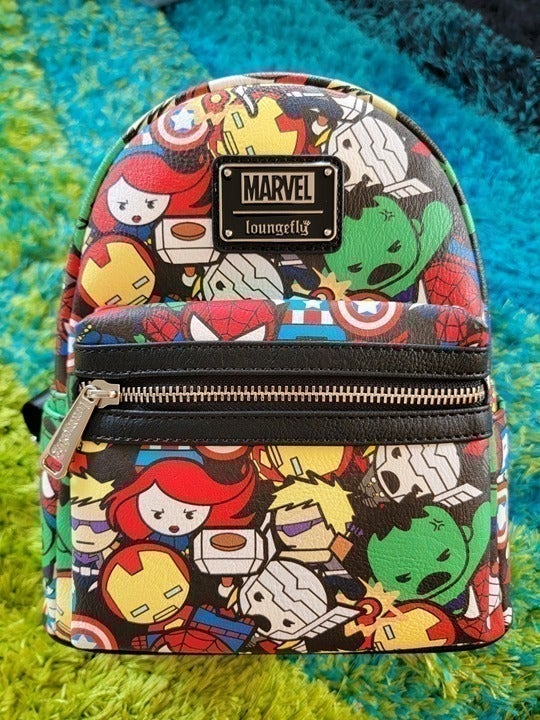 *LAST ONE* Loungefly Marvel Avenger Kawaii AOP Chibi Backpack - Brand New!
