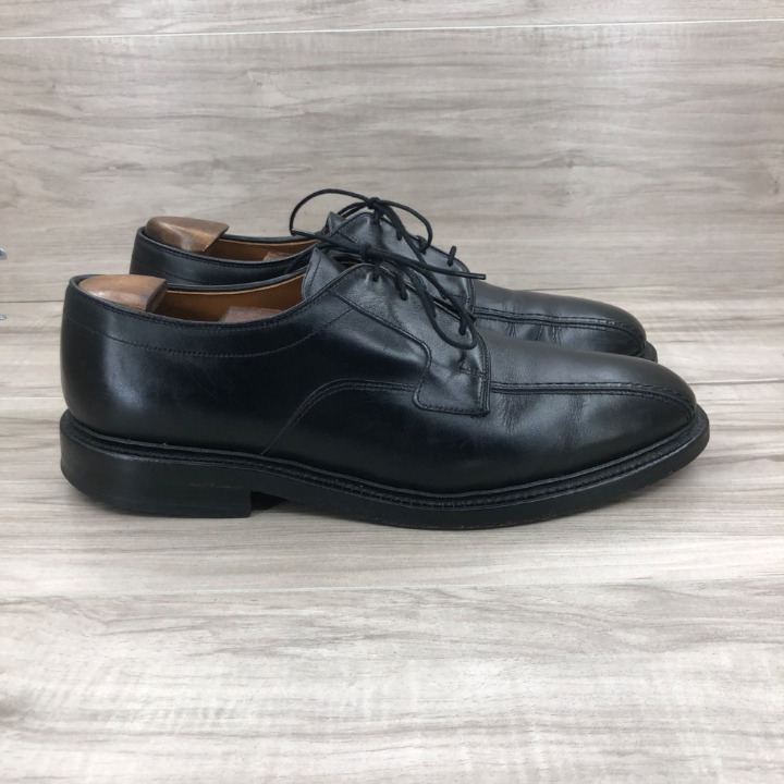 Allen Edmond Hillcrest Black Leather Derby Oxford Shoes Men's Size 9.5D