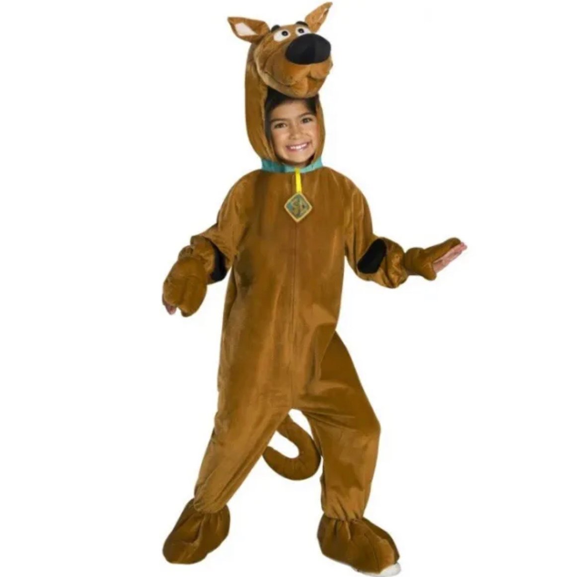 Rubies Deluxe Scooby-Doo Plush Child 1-Piece Costume Unisex Size S 6/7 NWT