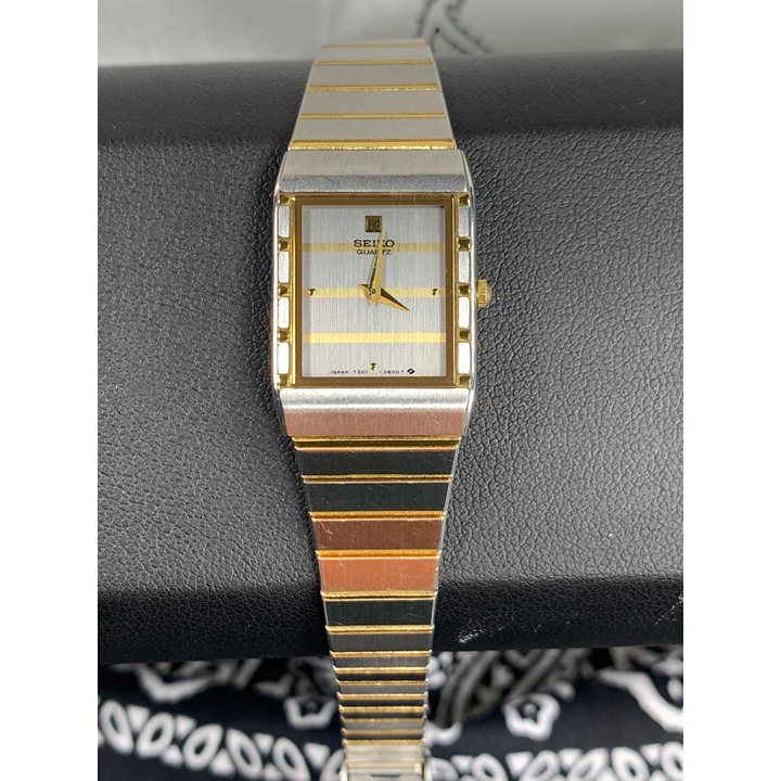 VTG SEIKO WOMENS'S WATCH NICE CONDITION GOLD/STAINLESS STEAL QUARTZ NEW BATTERY