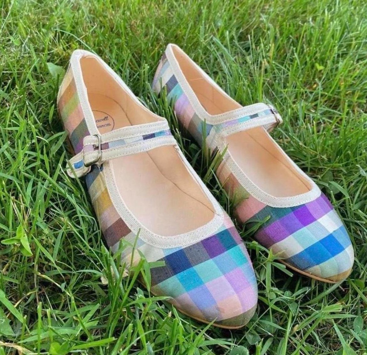 Plaid Ballet Flats