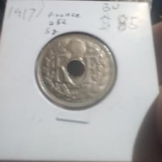 1917 France 25¢ BU