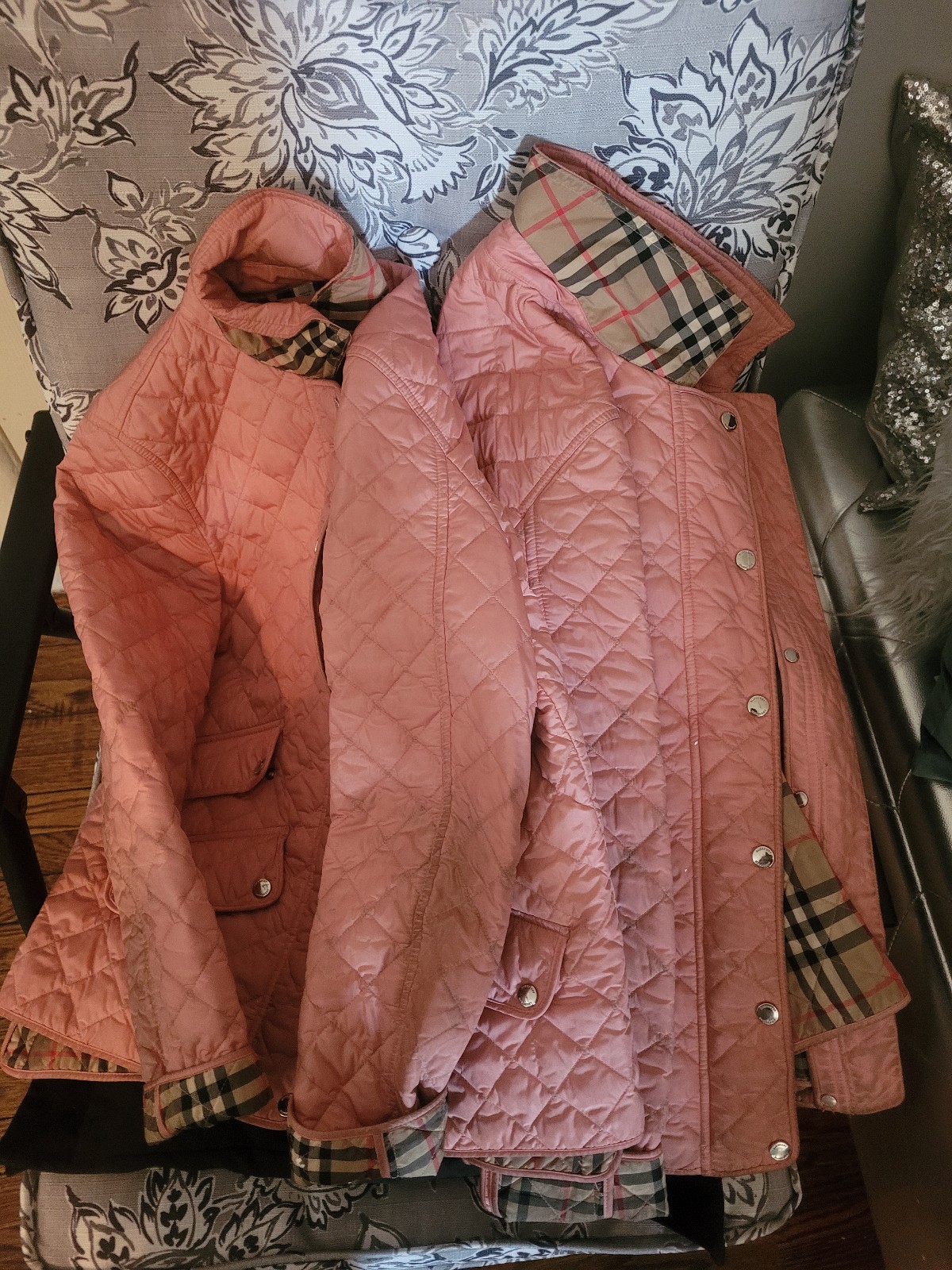 2 Burberry quilted jacket