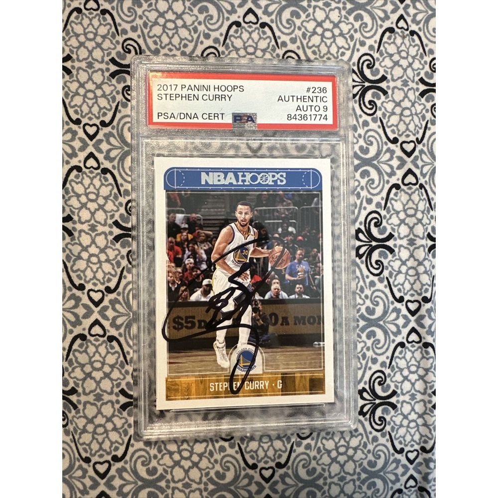 2017 Panini Hoops Stephen Curry Signed IP Auto PSA 9 Card No. 236 #84361774