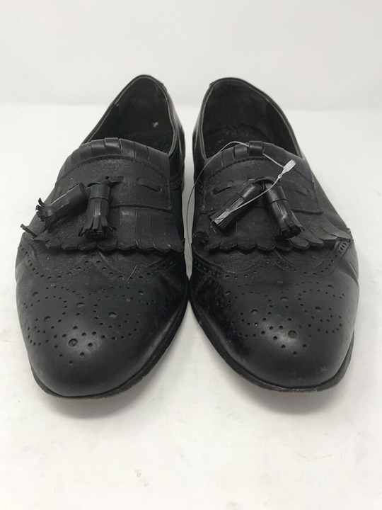Dexter Men's Dress Shoes Wingtip Loafers Sz 10.5 Black Leather