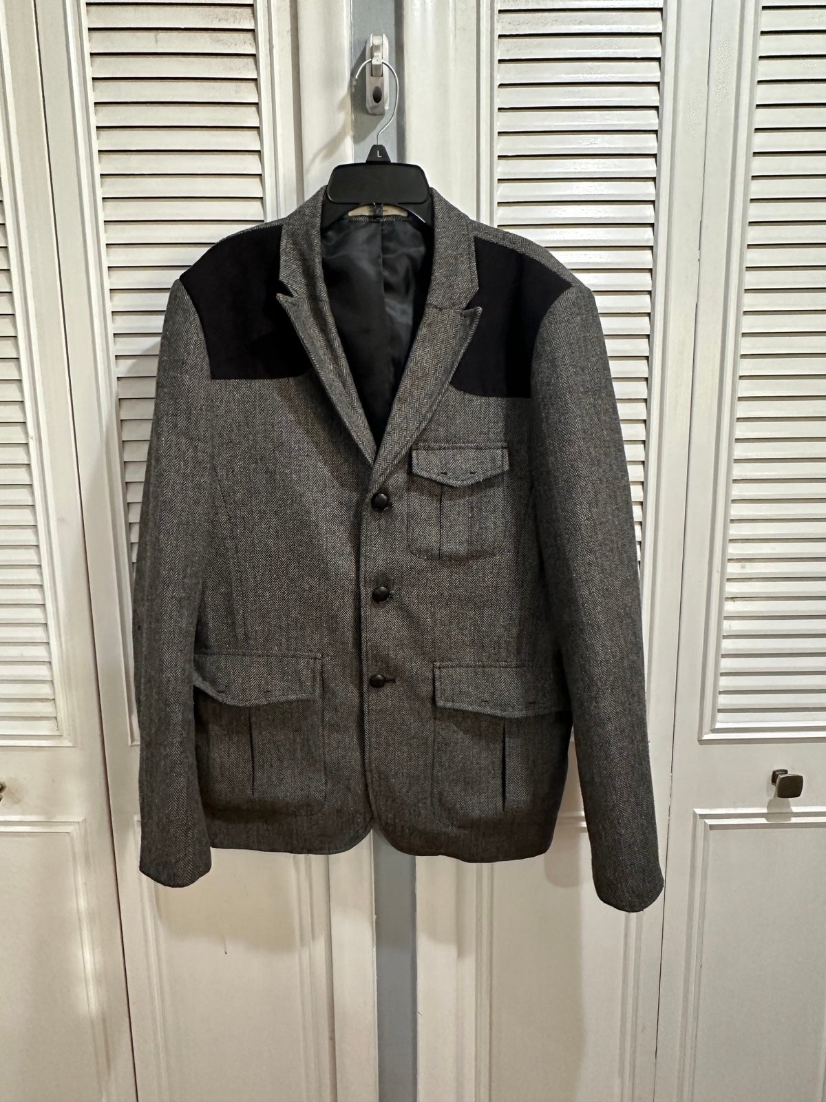 Men Dark grey blazer