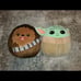Star Wars Chewbacca and Grogu Baby Yoda Squishmallow 24 Large x2