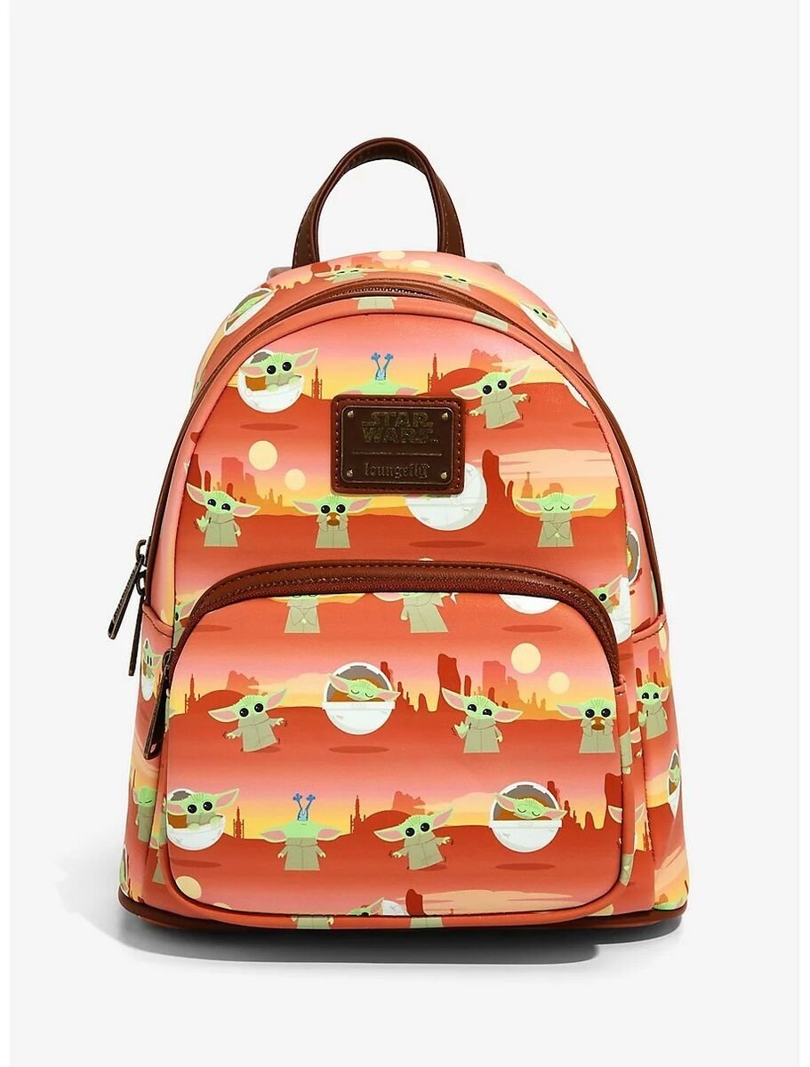 Loungefly Star Wars The Mandalorian The Child In Desert Mini Backpack Baby Yoda