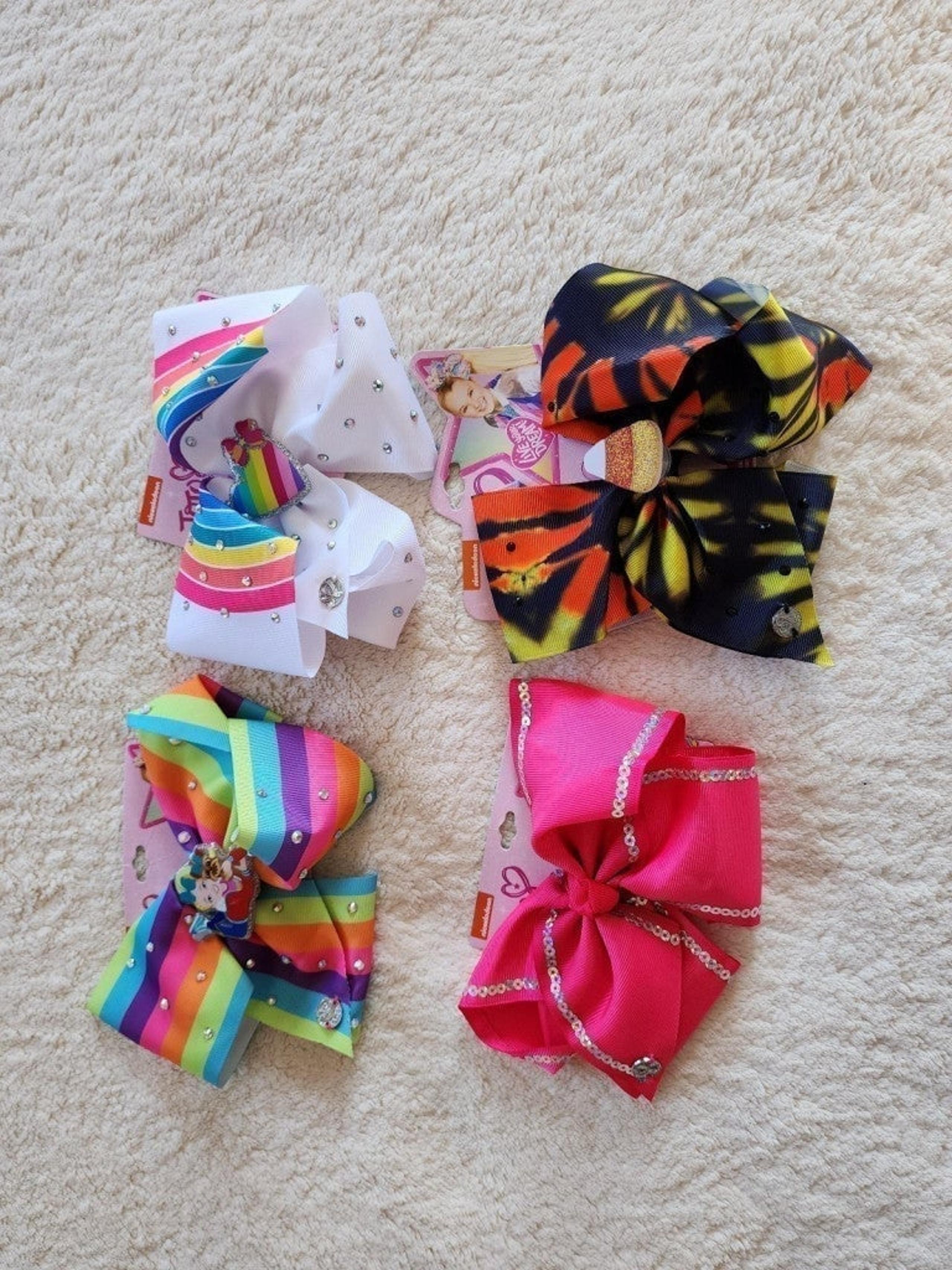New Nickelodeon Jojo Siwa bows bundle of 4