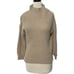 Cupcakes & Cashmere Turtleneck Ribbed Sweater Knit Pullover Tan XS Extra Small