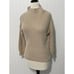 Cupcakes & Cashmere Turtleneck Ribbed Sweater Knit Pullover Tan XS Extra Small