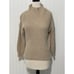 Cupcakes & Cashmere Turtleneck Ribbed Sweater Knit Pullover Tan XS Extra Small