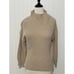 Cupcakes & Cashmere Turtleneck Ribbed Sweater Knit Pullover Tan XS Extra Small