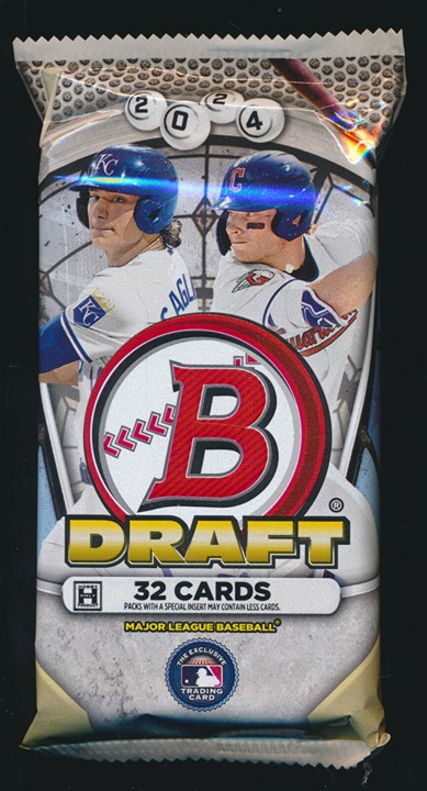 (1) 2024 BOWMAN DRAFT CHROME BASEBALL HOBBY PACK (32 cards) BRAND NEW SEALED