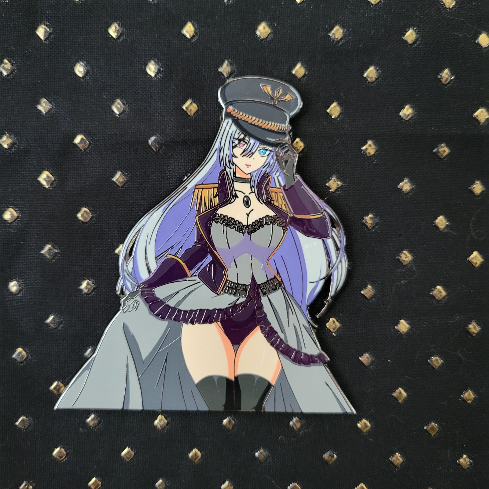 Black Lobelia Marin MDUD Pin