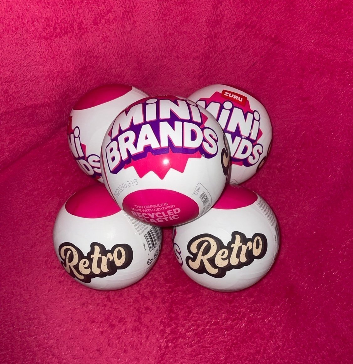 Zuru Mini Brands RETRO Bundle LOT of (5) Balls