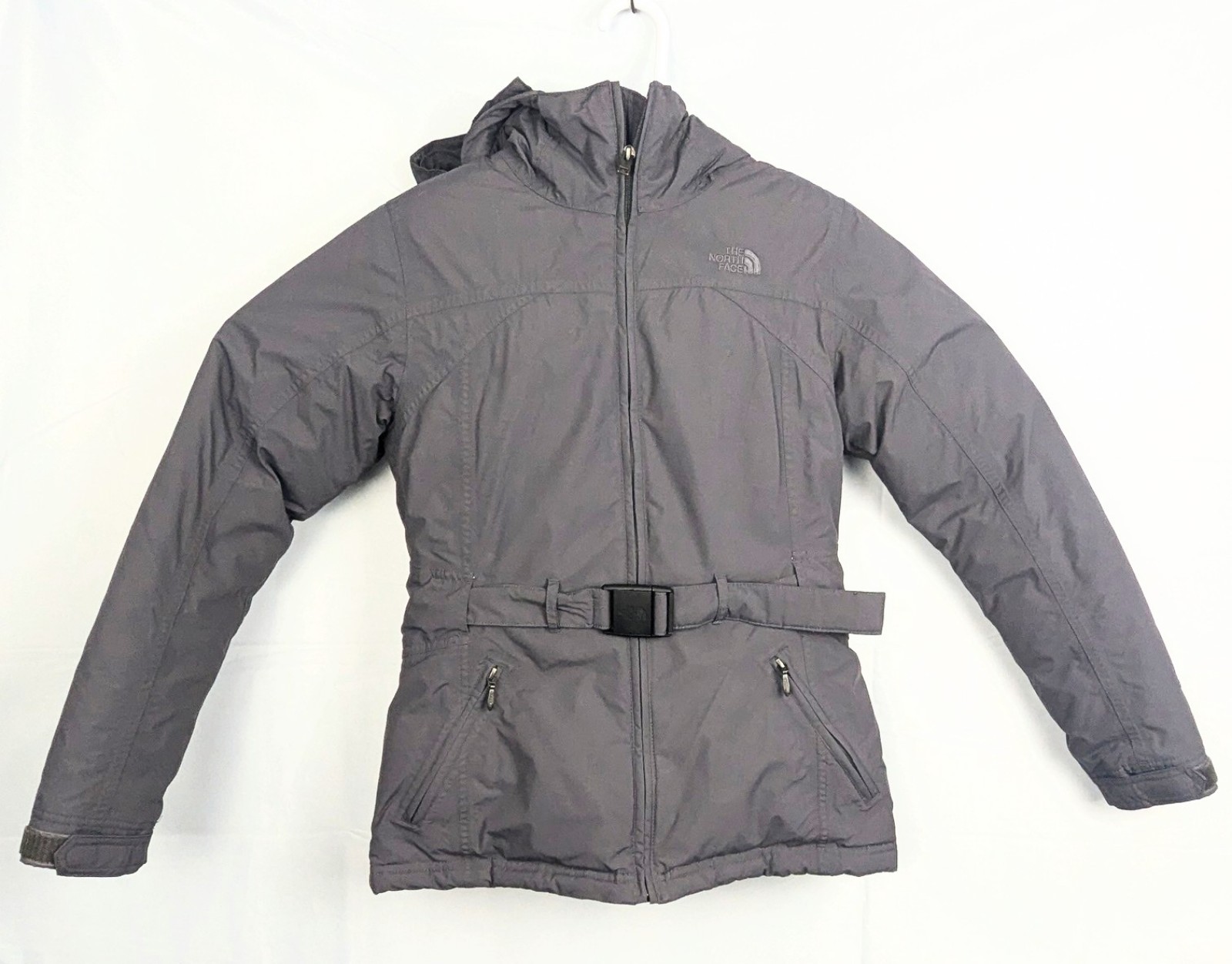 Women's North Face Goose Down Belted Winter Coat sz Small