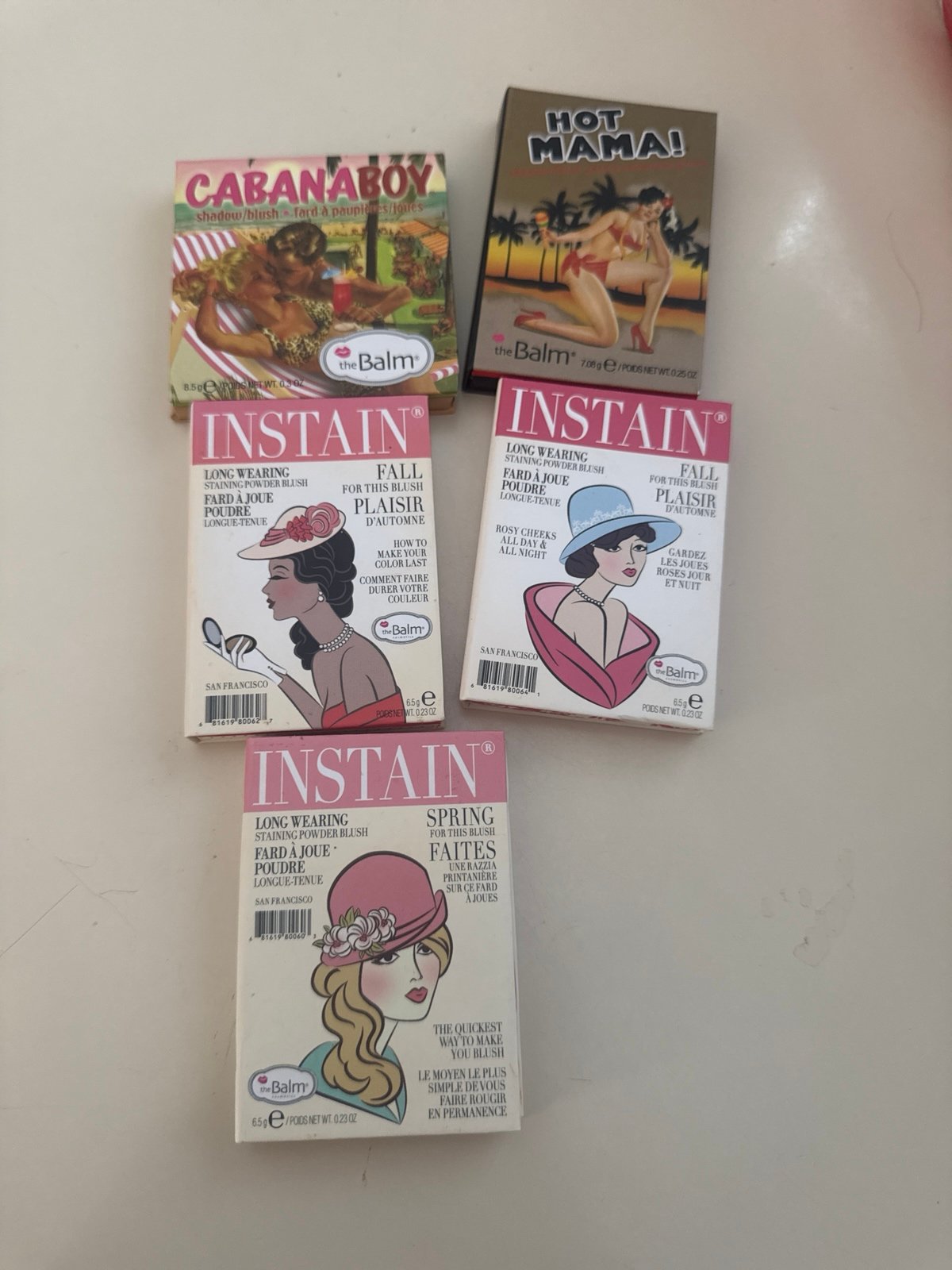Bundle of 5 the balm blushes