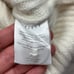 Sezane Lucas Ecru Jumper Beaded Rib Knit Merino Wool Crop Sweater Women's XS