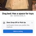 Real wood dog bed