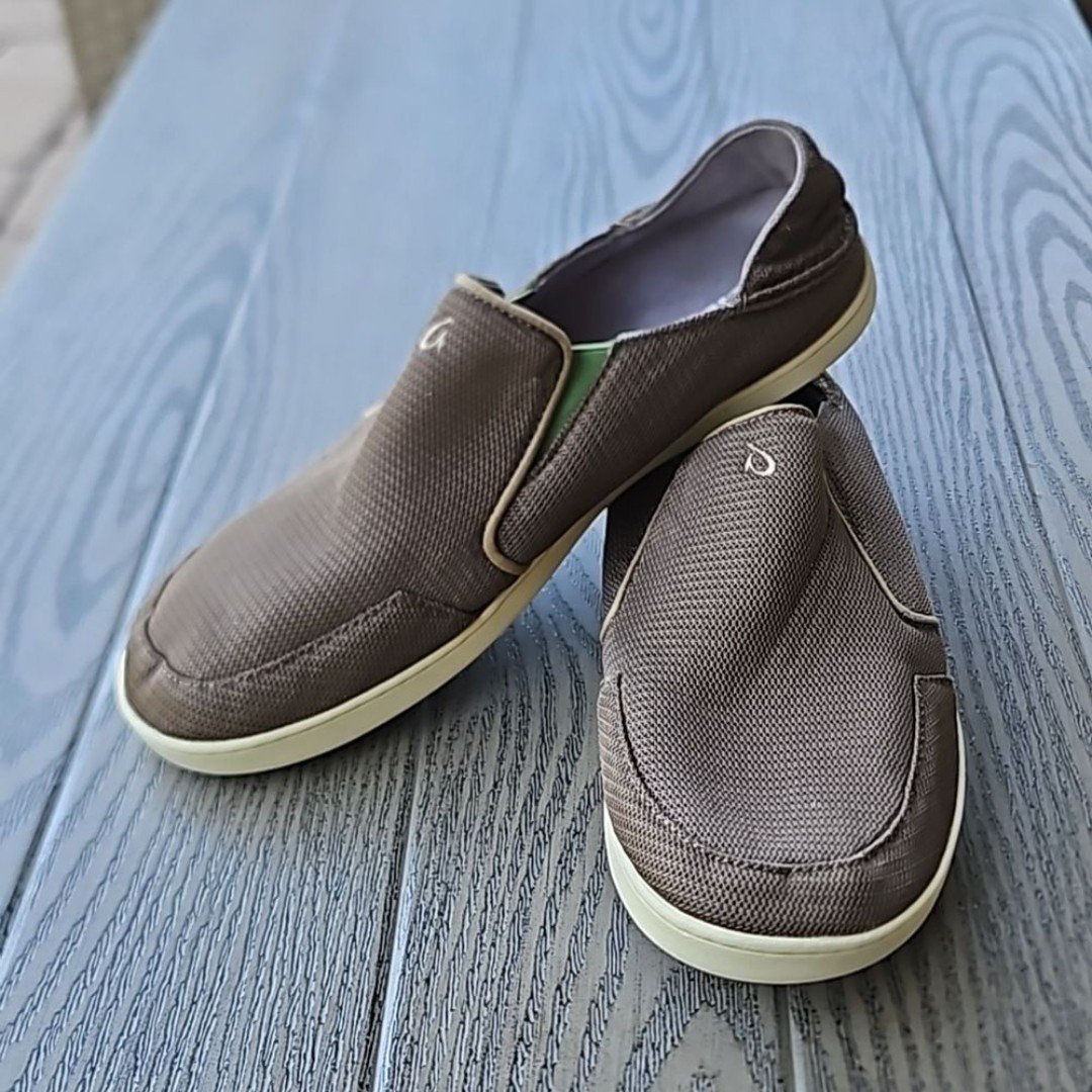 OLUKAI Nohea Mesh Men's Slip On Shoes Size 12