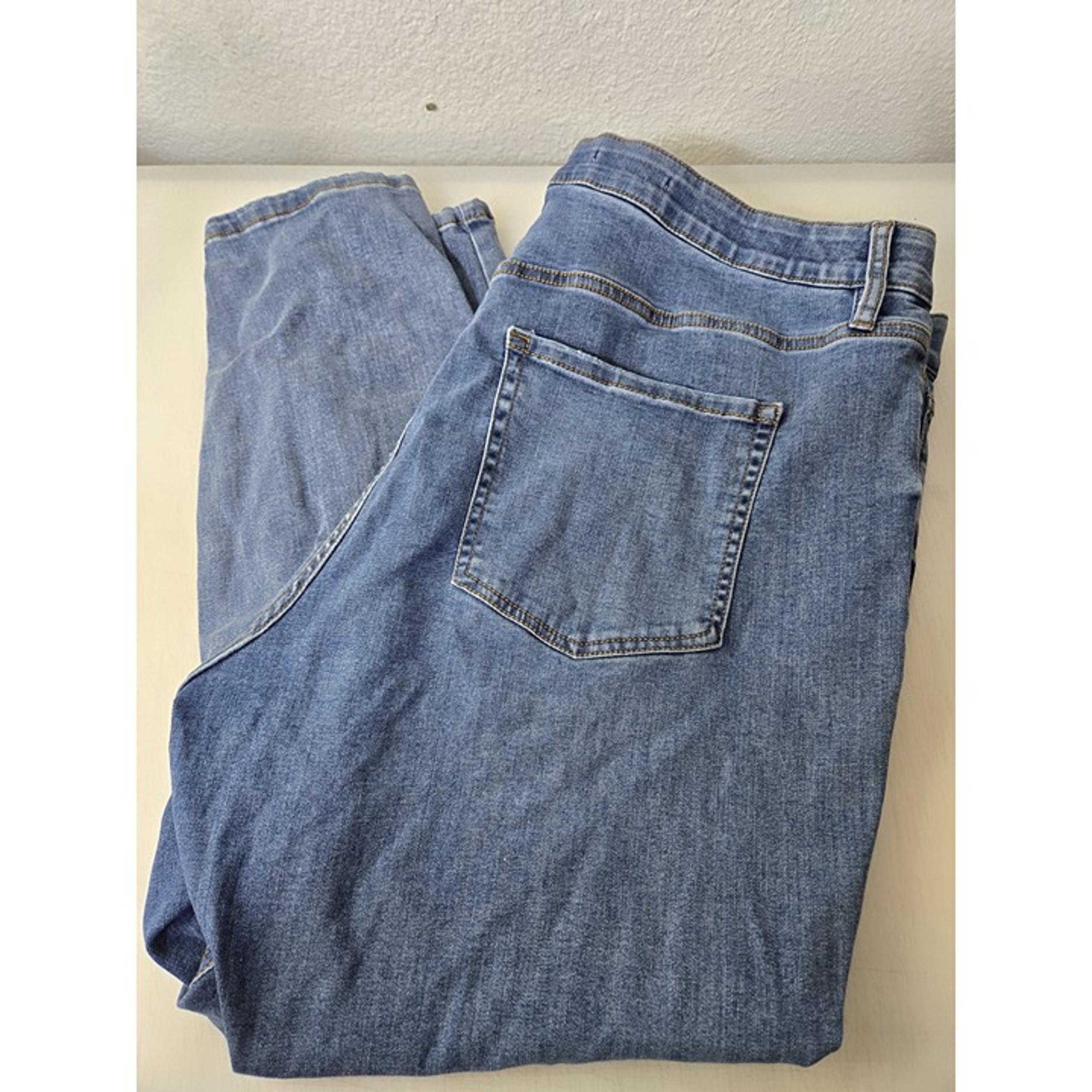 Ava & Viv Jeans Womens 24 Blue High Rise Skinny Stretch Denim Plus Size Pants