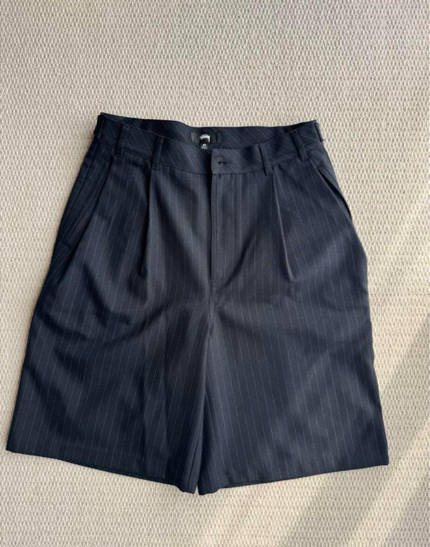 Stussy VOLUME PLEATED SHORT STRIPE 24ss
