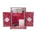 WATERFORD 70 x 104 Holiday Ribbon Red Christmas Tablecloth & 12 Napkins Set NEW
