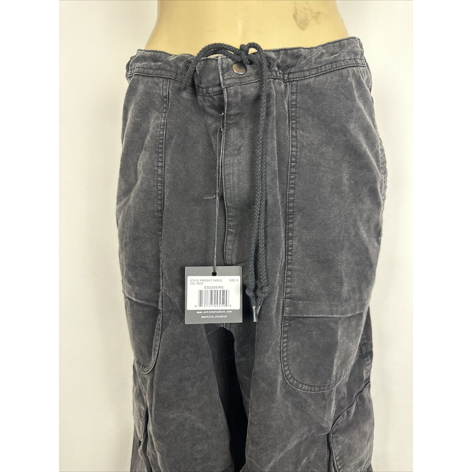 New Entire studios FREIGHT CARGO Pants In Iron Size Small