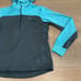NIKE Gray Blue Dri-Fit Half-Zip Fleece Pullover Running Active Hoodie Size Large