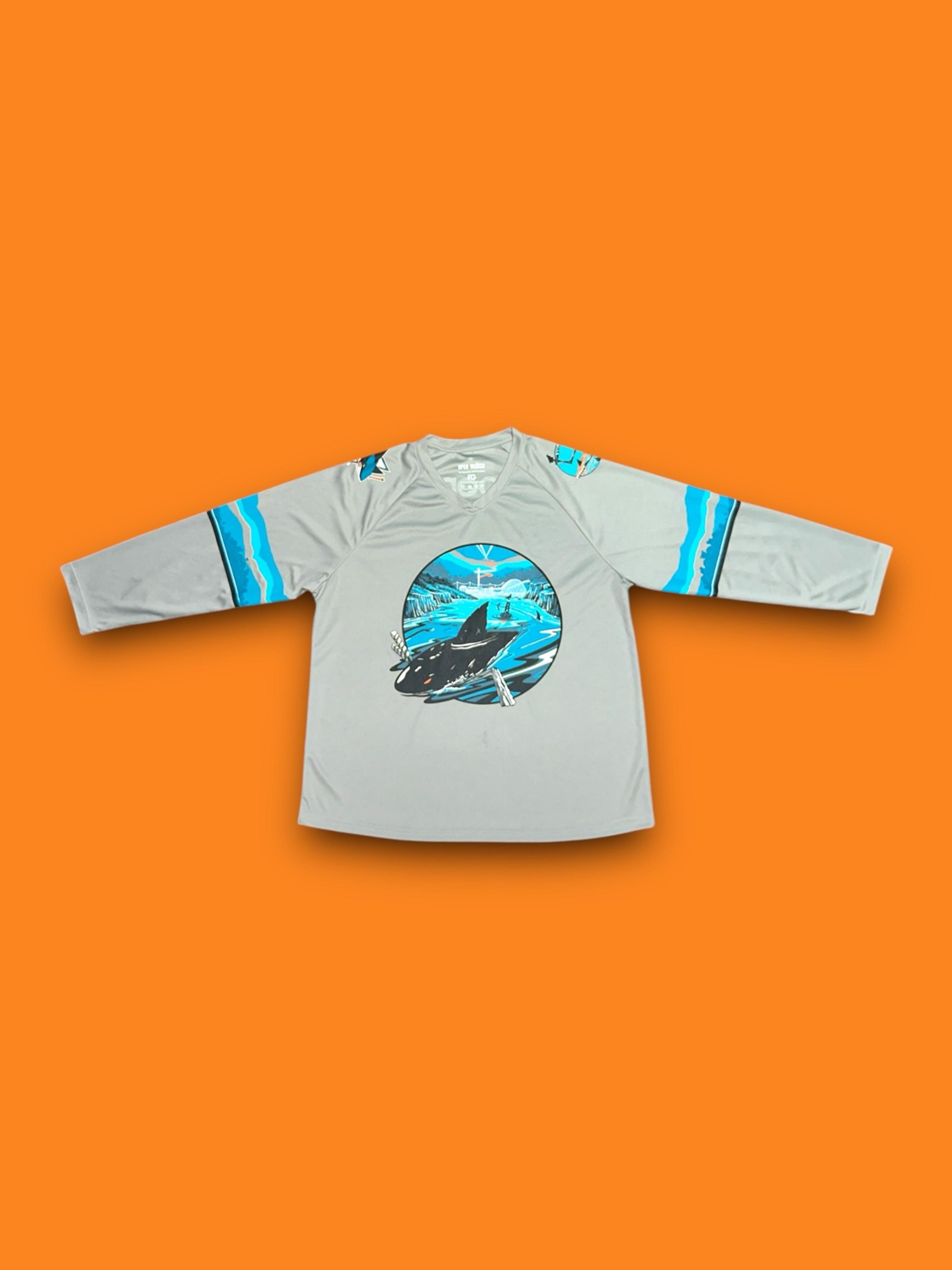 San Jose Sharks NHL Open Water city connect hockey jersey men’s medium