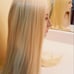 Blonde blend straight wig