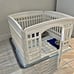 24-inch 4 Panel Exercise Pet Playpen with Door, White - NEW