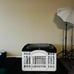 24-inch 4 Panel Exercise Pet Playpen with Door, White - NEW