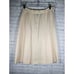 Ralph Lauren Women's Vintage Linen Pleated Skirt Size 6 Cream