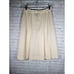 Ralph Lauren Women's Vintage Linen Pleated Skirt Size 6 Cream