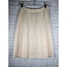 Ralph Lauren Women's Vintage Linen Pleated Skirt Size 6 Cream