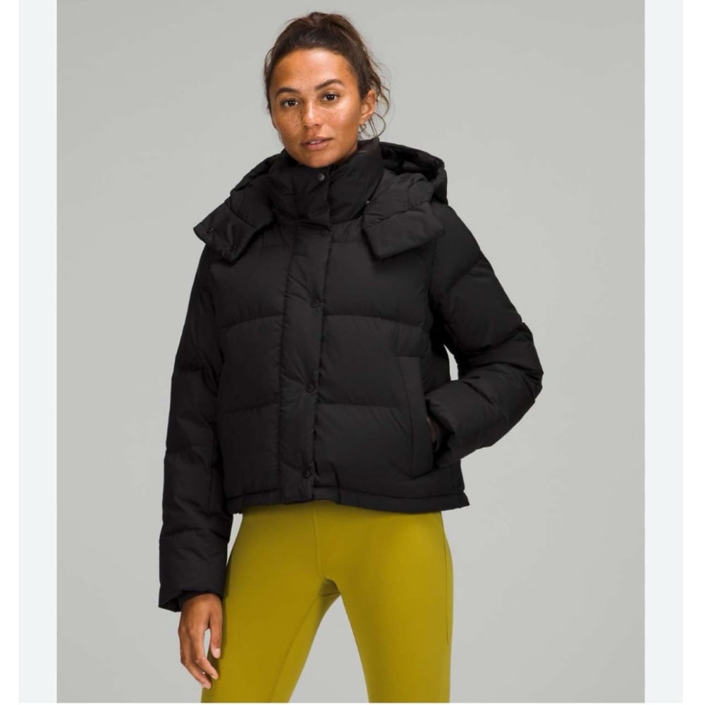 Lululemon Wunder Puff Cropped Jacket Black 2