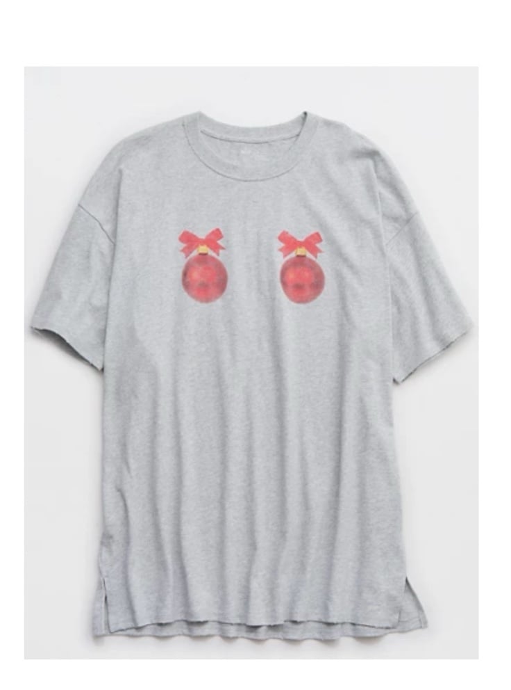 aerie ornament christmas sleep night tee
