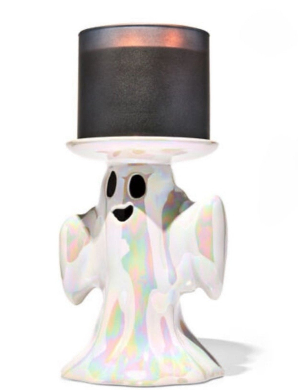 Bath and Body Ghost Pedestal 3-Wick Candle Holder New