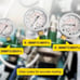 Hydraulic Pressure Testing Kit Machinery Parts Tester Pressure Gauge Kit *New*