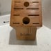 Cutco 10 Slot Wooden Knife Storage Block Honey Oak