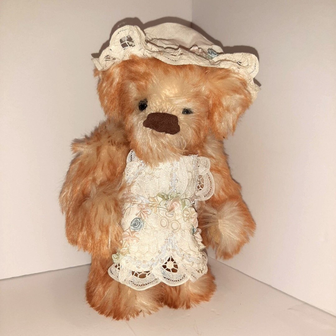 Sue B Bears Artist Mohair Teddy Bear 11 Fench Maid OOAK Jointed Susan Johnson