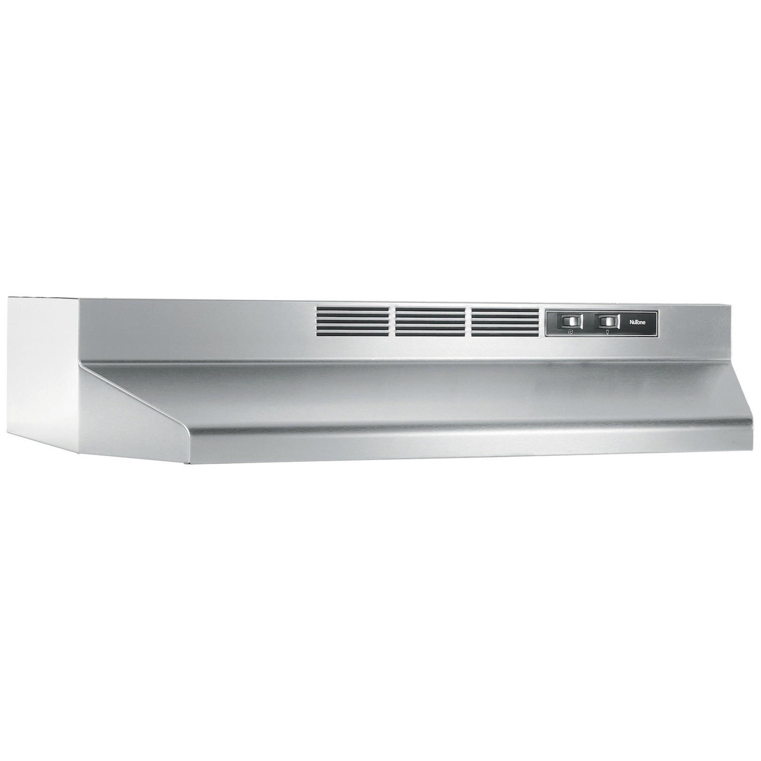 Nutone Non-Vented Range Hood with Light Stainless Steel 24 RL6224SS