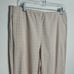 NWT J. Jill Essential Cotton Stretch Plaid Cream Multi Pants Zip Pockets Size 12