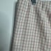 NWT J. Jill Essential Cotton Stretch Plaid Cream Multi Pants Zip Pockets Size 12