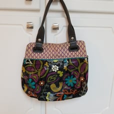 Fossil coated canvas bag