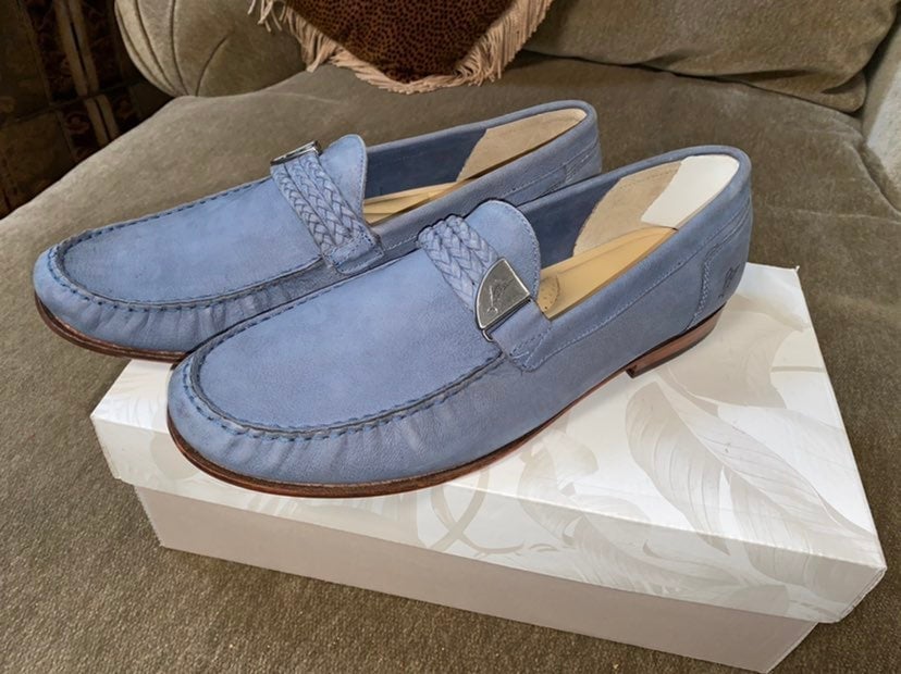 Tommy Bahama Mens Loafers castington blue NEW size 10.5