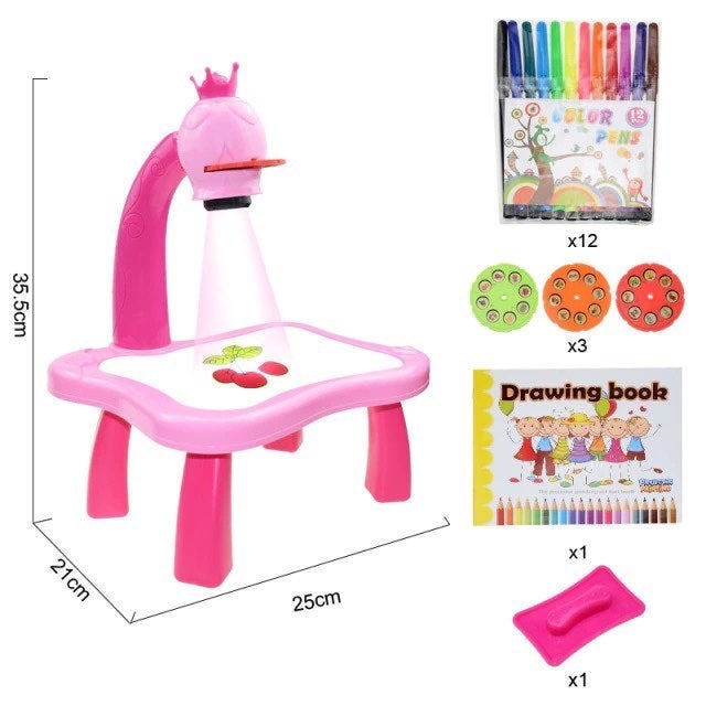 Children LED Art Drawing Table