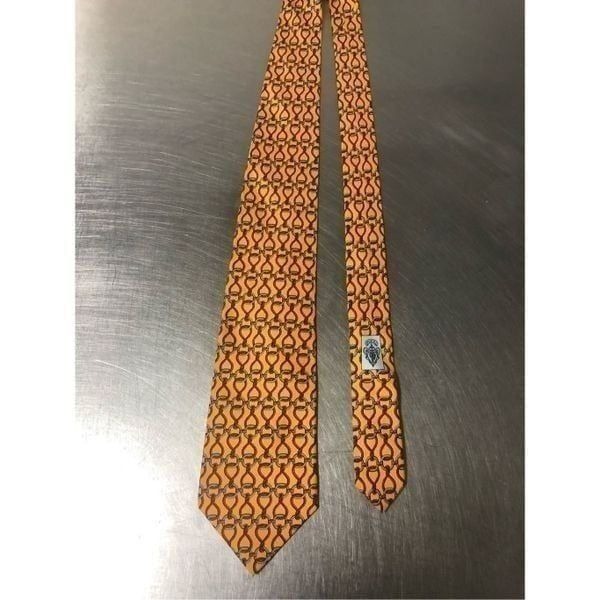 Gucci Men’s Silk Yellow and Red Rope Designer Dress Tie